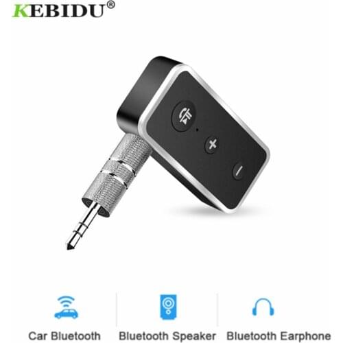 KEBIDU Bluetooth Receiver 3.5mm AUX Audio Plug Wireless Bluetooth 5.0 Music Adapter Handsfree Car Kit For Headphone Speaker
