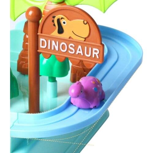 Kids Educational Dinosaur Adventure Track Toy Set for Baby Children Board Games Play Activity Center