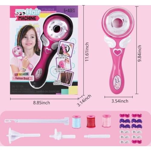 Electric Automatic Hair Braider Stylish Braiding Hairstyle Tool Twist Braider Machine Hair Braid Weave Roller Toys for Girl