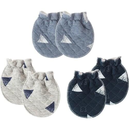 Cotton Gloves Newborn Baby Protection Face Anti Grasping Anti Scratching Mittens