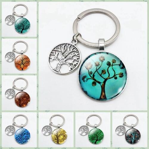 Art Vintage Tree of Life Keychain Small Tree of Life Pendant Beautiful Keychain Car Keychain Jewelry