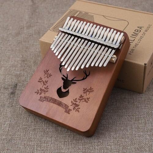 Kalimba 17 Keys Thumb Piano High Quality Wood Mahogany Mbira Body Musical Instruments Africa Finger Piano Creative Music Box