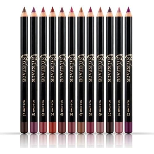 Lip Makeup Pencils 1pcs Long Lasting Cheap Pigments Red Brown Purple Waterproof Matte Lip Liner Makeup Kits