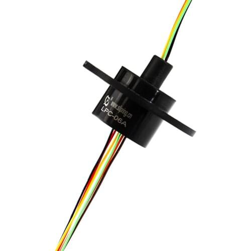 Compact Slip Ring 6 Connections With Outside Diameter 22mm For Rotating LED Light JINPAT Rotary Joint