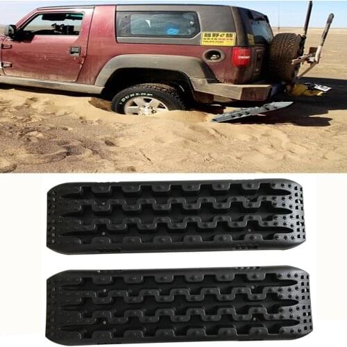 Tire Traction Mat Recovery Sand Track 4WD Off Road Tyre Ladder Caravan Mud Snow Grass 10 Tons (Pack of 2)