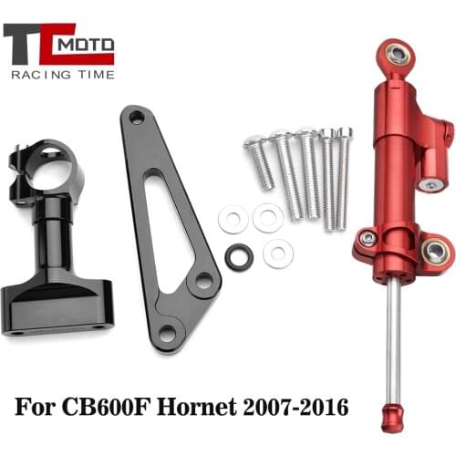 Motorcycle Steering Damper Mounting kit Support Bracket Stabilizer For Honda CB600F Hornet CB 600F 2007-2016 2012 2013 2014 2015