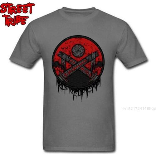 Brand New Man T Shirt Forgotten Groups T-shirts Samurai Swordsman Tshirt Pure Cotton Short Sleeve Camisa Tee Wholesale Tops