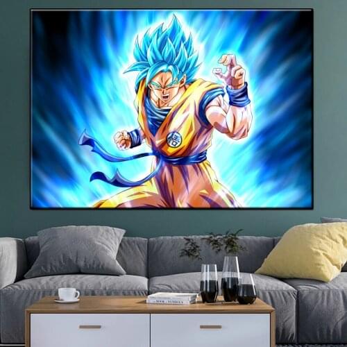 Anime 5D DIY Diamond Painting Cross Stitch Kit Set Goku Full Square/Round Diamond Embroidery Art Diamant Cartoons Mosaic Gift