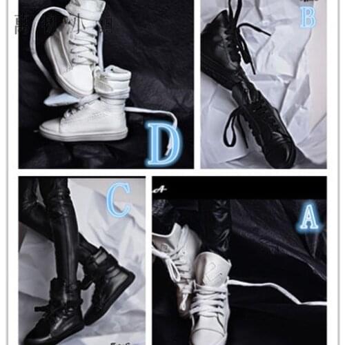 New Sports Shoes /Fashion Casual Shoes For 4 kinds black/ white Style 1/3 uncle BJD Doll Shoes