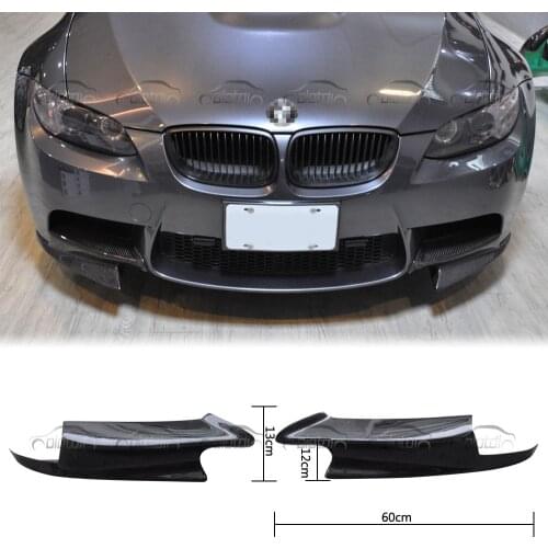 Front Bumper Splitters Flaps Lip For BMW E92 E90 E93 M3 Body Kits 3 Series 2007-2013 Real Carbon Fiber