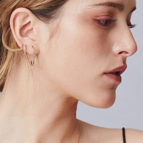 Korean Style Stainless Steel Earrings for Women Elegant Golden Clip Earrings Fashion Jewelry