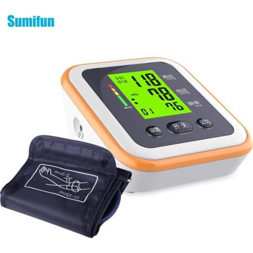 Blood Pressure Monitor Household Automatic Sphygmomanometer Arm Band Type Digital Electronic Heart Rate Pulse Meter Health Care
