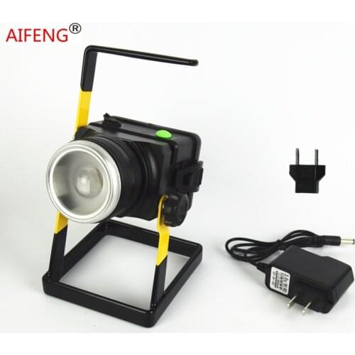 AIFENG 30w 2400lm led flood light led spot light portable spotlights powerful waterproof rechargeable outdoor charger 18650
