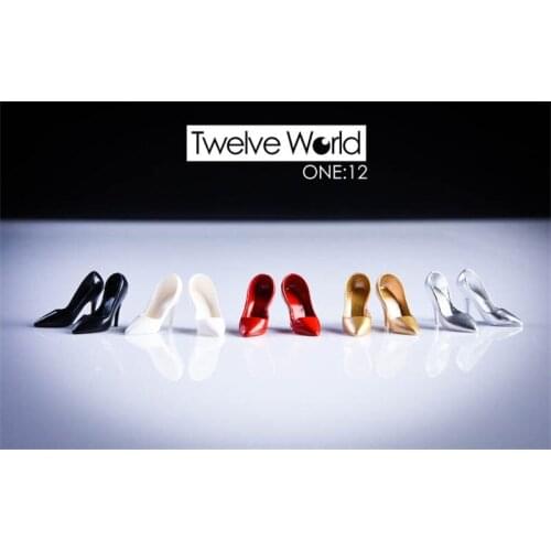 In Stock Scale 1/12 Soldier Doll TW09 /10 round/Pointed High Heels Can Be Suitable For 6 Inch Rubberized Female Body Action