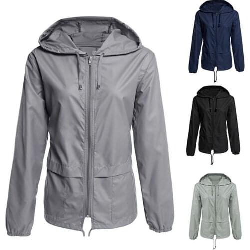 2021 Spring Autumn Trench Coat Short Windproof Long Sleeve Hooded Women Basic Jacket Fashion Outwear Windbreaker Female Clothing