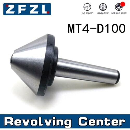 1PC Bull nose live center MT3 MT4 D100 Umbrella Revolving Center Rotation Top For Lathe Machine Rotary Center