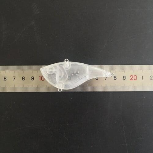 10pcs Unpainted blank lure body fishing lure blank VIB bait 75MM 18.8G lure body 6088