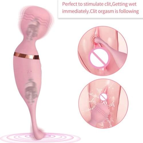 18+ 10 Speed Wireless Dildos Magic Wand For Women Clitoris Stimulator USB Rechargeable Massager AV Vibrator Sex Toys For Adults