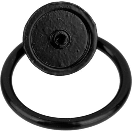 2x Retro Knob Shabby Chic Kitchen Cupboard Wardrobe Bin Pulls Hardware Black