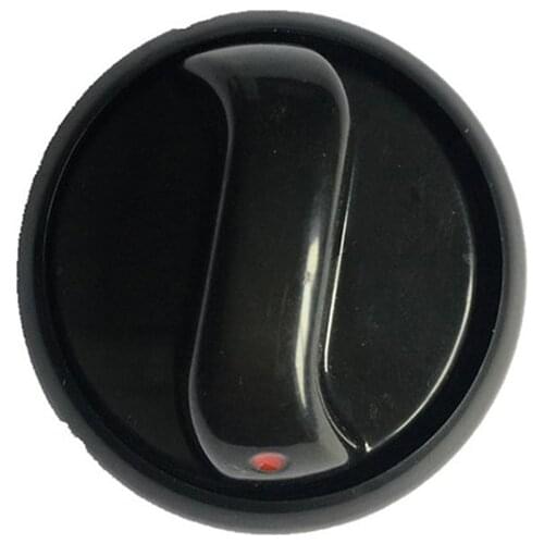 4PCS 55mm Diameter BLACK Bakelite Plastic BBQ Stove Knob Around With 6.3mm Inserts TWO PARTS Kitchen Fittings