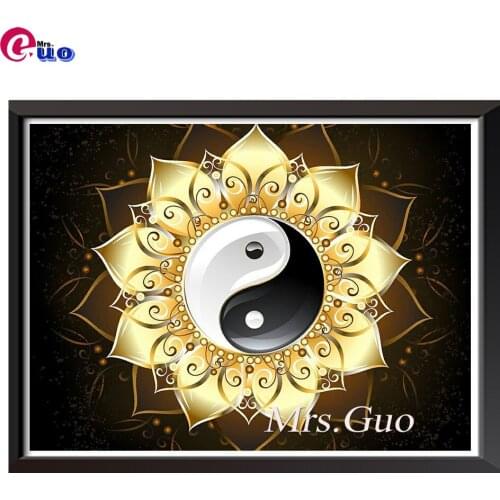 Abstract mandala Series Diamond Embroidery Yin Yang Bagua Diagram Diamond Painting Full Square Picture Of Rhinestone Decor
