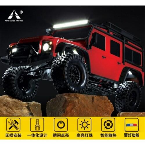 Trx4 car front and rear LED lights, steering lights, brake lights, for 1 / 10 RC tracked vehicle traxxas trx-4 defender