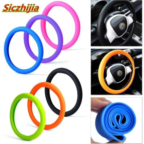 Car silicone steering wheel cover for Peugeot 206 207 208 301 307 308 407 2008 3008 4008