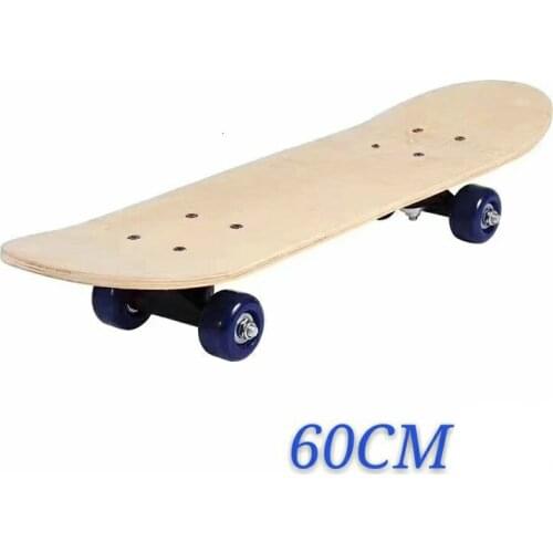 60*15cm Children Skateboard 7-layer Chinese Maple Skatebooards DIY Skate Booard Decoration Boards Light Wooden Double Rocker