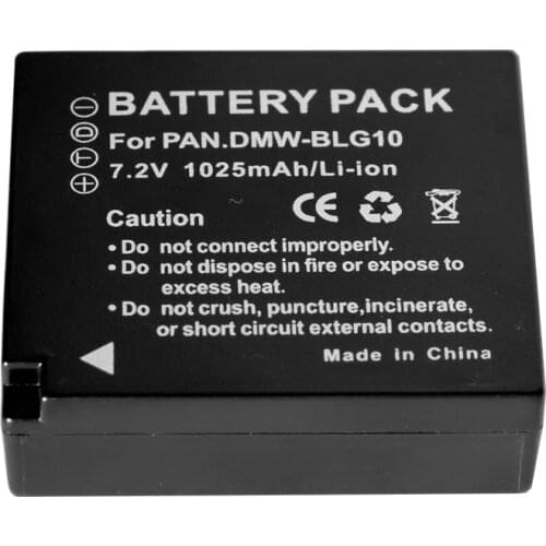 DMW-BLG10 Battery for Panasonic Lumix DMC-LX100 ZS100 GF6 DC-ZS70 GX9