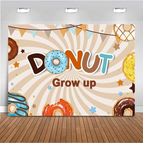 MEHOFOTO Colorful Donuts Backdrop for Photography Birthday Party custom background photocall photo studio photobooth