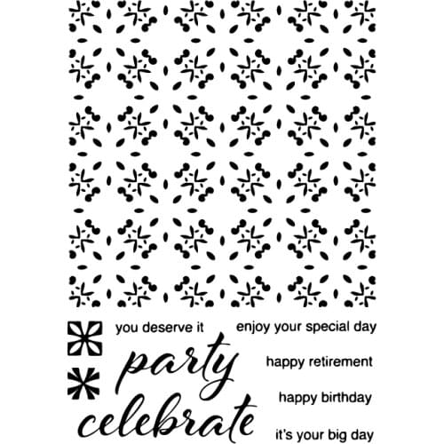 Background Transparent Clear Stamps for DIY Scrapbooking/Card Making/Kids Christmas Fun Decoration Supplies