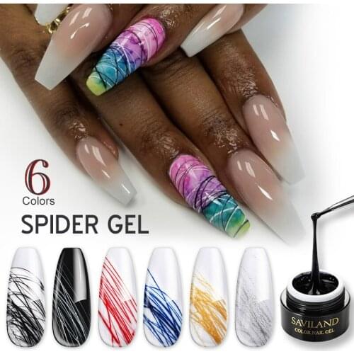 Spider Wire Drawing Nail Gel Polish Color Changing Strong Wire Line UV Gel Varnish for DIY Gel Paint Design Nail Art