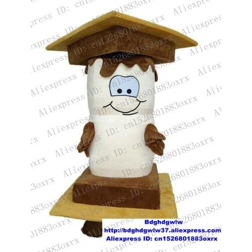 Smores Cookie Mascot Costume Adult Cartoon Character Outfit Suit Preschool Education Anniversary Celebrations zx373