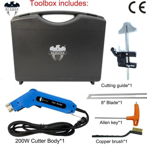 KS EAGLE Electric Hot Knife-Pro Foam Cutter Styrofoam Cutting Tool Kit- with Blades and Accessories,200W 110V