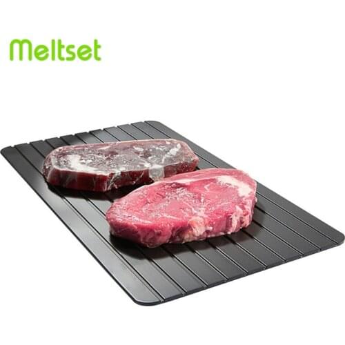 Fast Defrost Tray Magic Thaw Frozen Food Defrosting Tray Meat Fish Beef Thawing Defroster Chopping Board Microwave Mat