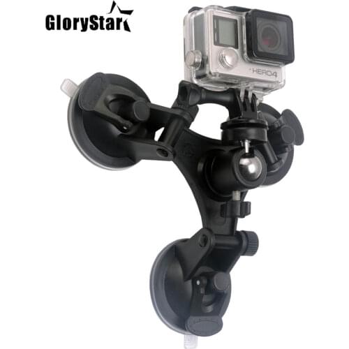 Mini Action Camera Suction Cup for GoPro Hero 9 8 7 5 Black SJCAM SJ7 Yi 4K H9 Go Pro 7 Osmo Mount Window Glass Sucker Accessory