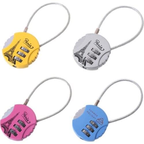Mini Cute 3 Digit Combination Travel Luggage Suitcase Lock Padlock Security 21B