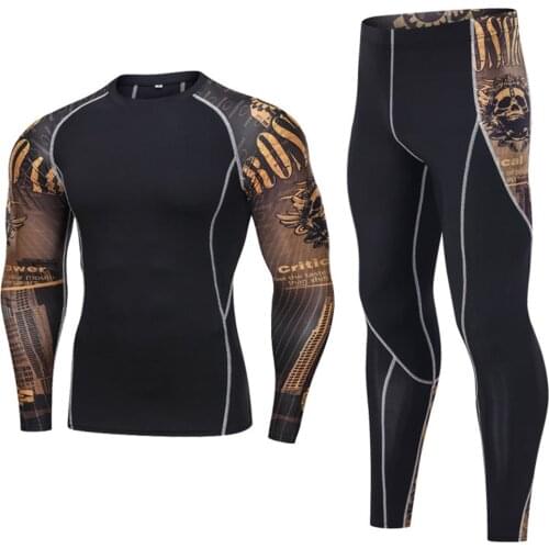 Breather Motorcycle Jacket Compression Suit Moto Motorbike Sport Running Set Quick Dry Base Layer Suit Tight Long Sleeve Pants