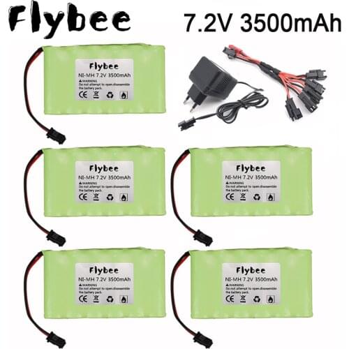 7.2v 3500mah AA NI-MH rechargeable battery For Remote control electric toy boat car truck tanks 7.2 V 3000 mah aa nimh battery