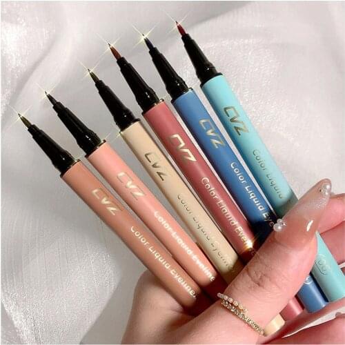 The New Color Eyeliner Is Smooth and Easy To Use Waterproof and Sweat-proof Long-lasting No Smudging Beginner Eye Makeup
