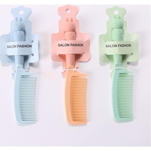 New Cute Cartoon Rabbit Comb For Student Girl Anti-static Adult Children Plastic With Portable Hair Comb
