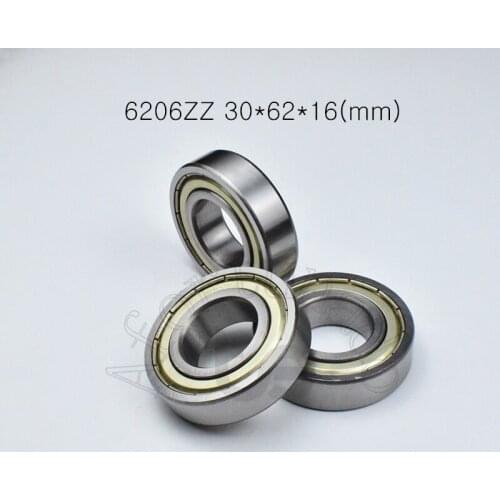 6206ZZ 30*62*16(mm) 1Piece bearings ABEC-5 metal sealing bearings 6206 6206Z chrome steel deep groove bearing