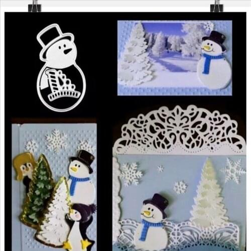 Christmas Snowman Metal Cutting Dies for DIY Scrapbooking Album Paper Cards Decorative Crafts Embossing Die Cuts