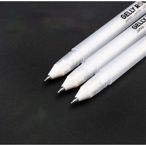 Japanese Cherry Blossom Highlight Painting Pen Hand-painted Design Sketch Bright White Line Pen Fine Art Watercolor Blank Pen