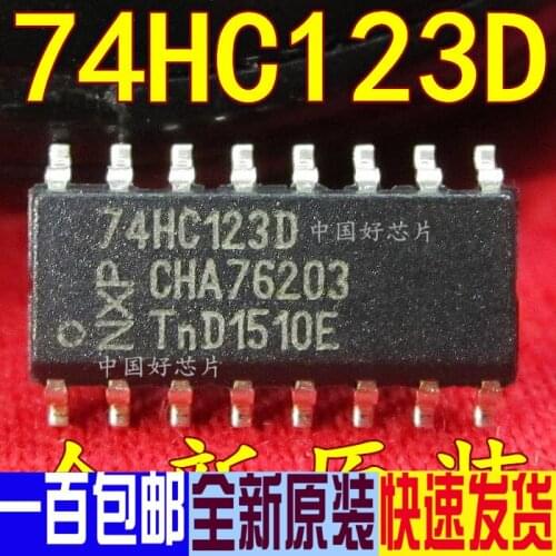 74HC123D 74HC123 Patch SOP16 Re-Triggered Monostable Flip-Flop Brand New & Original