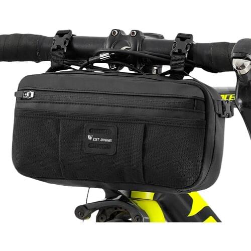 Waterproof Bike Bag Bicycle Handlebar Front Tube Bag Large Capacity Bicycle Pocket Shoulder Backpack Cycling Bike Accessories