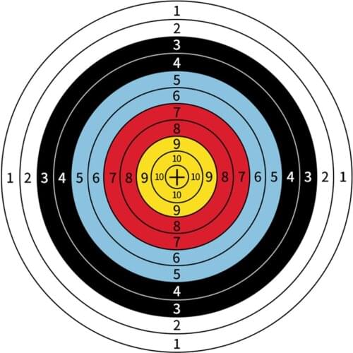 10pcs 40x40cm Professional Archery Targets Paper Durable Practice Training Bow Arrow Darts Papers Hunting Shoot Accessories