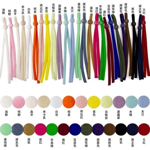 100pcs Elastic Rope Adjustable Elastic Buckle Band Cord Stretch String For DIY Mouth Mask Accessory Sewing Stretch Rope