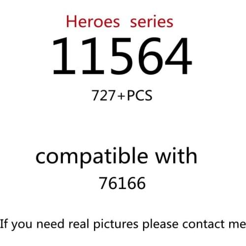 727PCS 11564 Building Block Toy Creative Series 76166 Assembled Building Block Childrens Toy Gifts