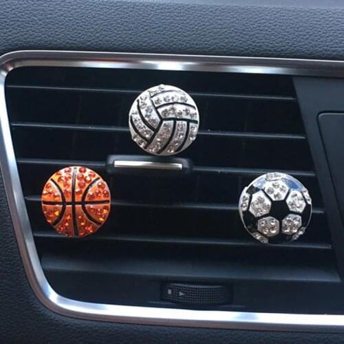 Auto Interior Decor Diamond Soccer Basketball Vent Clip Car Aroma Diffuser Car Flavor Scent Air Freshener In The Car Accessories